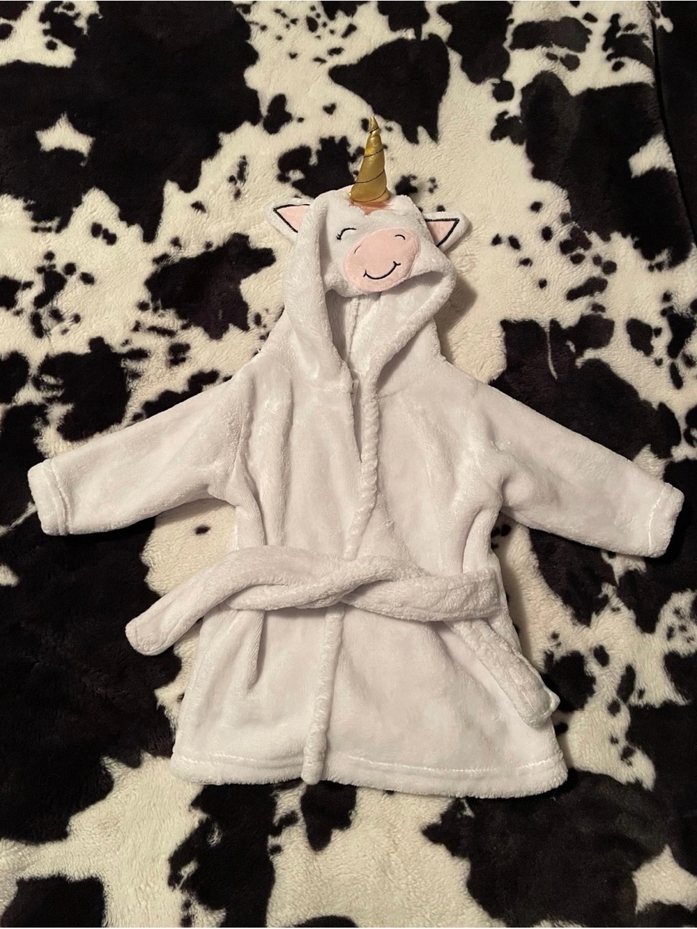 Hudson Baby Infant Unicorn Robe Size 0-9 Months